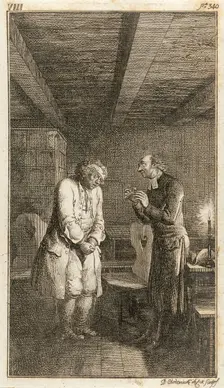 Illustration for Henry Pestalozzi's Leonard and Gertrude or the Village Customs 1782. Creator: Daniel Nikolaus Chodowiecki