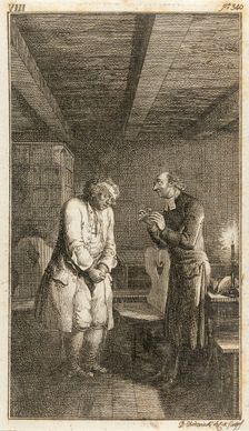 Illustration for Henry Pestalozzi's Leonard and Gertrude or the Village Customs 1782. Creator: Daniel Nikolaus Chodowiecki