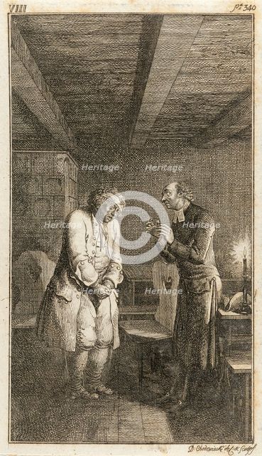 Illustration for Henry Pestalozzi's 'Leonard and Gertrude or the Village Customs', 1782. Creator: Daniel Nikolaus Chodowiecki.