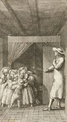 Illustration for Henry Pestalozzi's Leonard and Gertrude or the Village Customs 1782. Creator: Daniel Nikolaus Chodowiecki