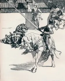 Illustration for Ivanhoe by Anonymous c1898. Artists: Unknown, Ralph Nevill
