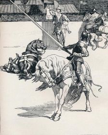 Illustration for Ivanhoe by Anonymous c1898. Artists: Unknown, Ralph Nevill