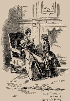 Illustration for "Jane Eyre" by Charlotte Brontë. "How dare I, Mrs Reed? How dare I? Because... Creator: Townsend, Frederick Henry (1868-1920)
