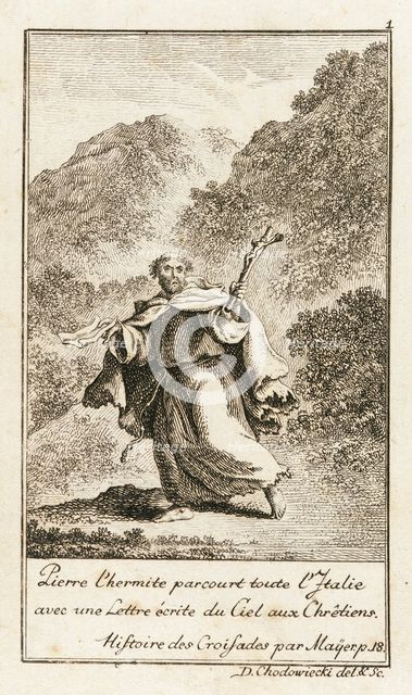 Illustration for Johann Christoph Mayer's 'History of the Crusades', 1781. Creator: Daniel Nikolaus Chodowiecki.