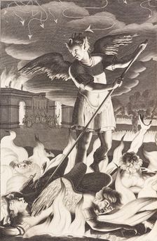 Illustration for John Milton's "Paradise Lost", 1688. Creator: Burghers, Michael (c. 1647-1727)