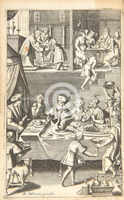 Illustration for "Le tombeau des delices du monde" by Jean Puget de La Serre, 1631. Creator: Jode, Pieter I, de (1570-1634).