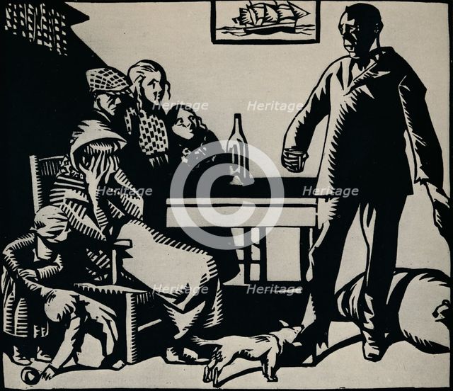 'Illustration for Le Retour Du Marin, 1926. Artist: Rene Georges Hermann-Paul.