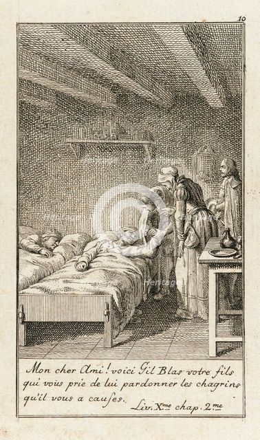 Illustration for Le Sage's 'Gil Blas', 1783. Creator: Daniel Nikolaus Chodowiecki.