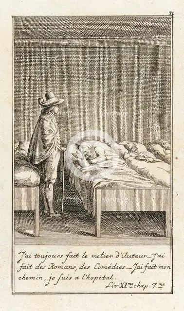 Illustration for Le Sage's 'Gil Blas', 1783. Creator: Daniel Nikolaus Chodowiecki.