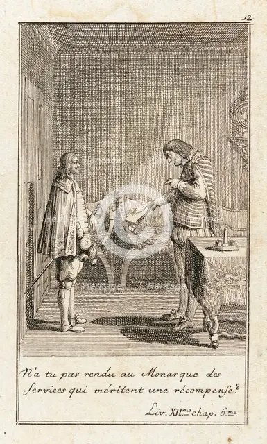 Illustration for Le Sage's 'Gil Blas', 1783. Creator: Daniel Nikolaus Chodowiecki.