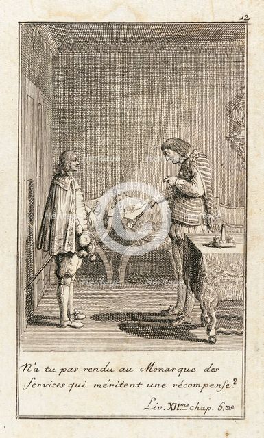 Illustration for Le Sage's 'Gil Blas', 1783. Creator: Daniel Nikolaus Chodowiecki.