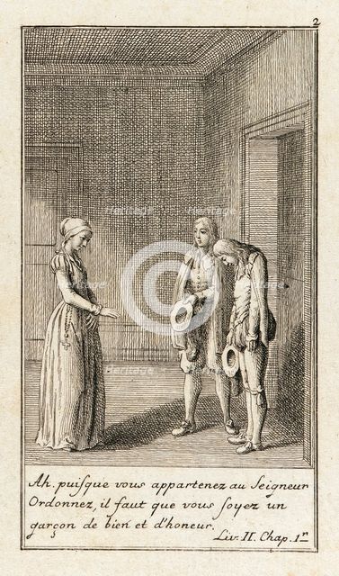 Illustration for Le Sage's 'Gil Blas', 1783. Creator: Daniel Nikolaus Chodowiecki.