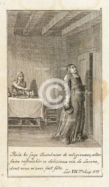 Illustration for Le Sage's 'Gil Blas', 1783. Creator: Daniel Nikolaus Chodowiecki.