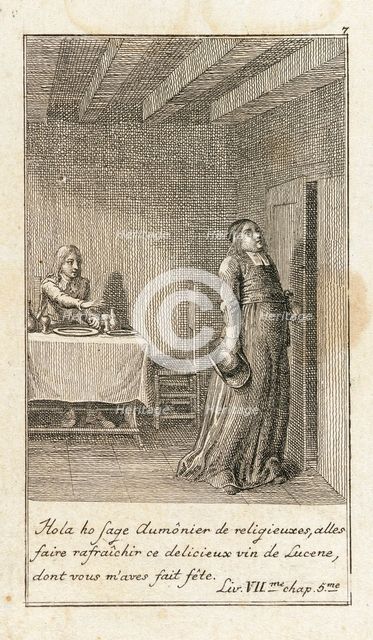 Illustration for Le Sage's 'Gil Blas', 1783. Creator: Daniel Nikolaus Chodowiecki.