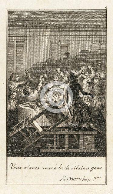 Illustration for Le Sage's 'Gil Blas', 1783. Creator: Daniel Nikolaus Chodowiecki.