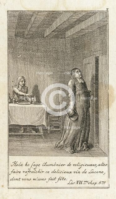 Illustration for Le Sage's 'Gil Blas', 1783. Creator: Daniel Nikolaus Chodowiecki.