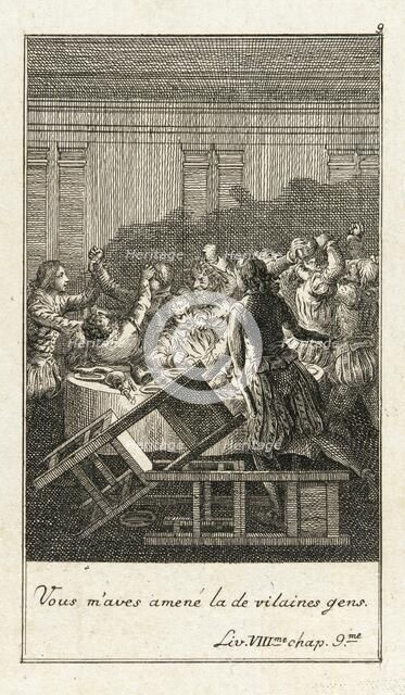 Illustration for Le Sage's 'Gil Blas', 1783. Creator: Daniel Nikolaus Chodowiecki.