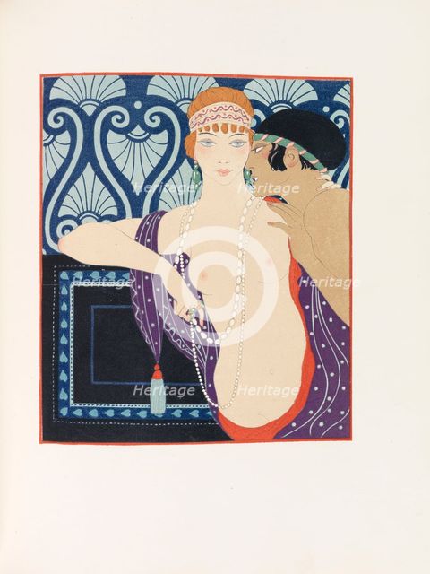 Illustration for "Les Chansons de Bilitis (The Songs of Bilitis)" by Pierre Louÿs, 1922. Creator: Barbier, George (1882-1932).