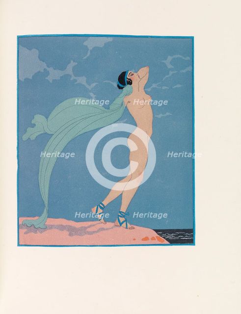 Illustration for "Les Chansons de Bilitis (The Songs of Bilitis)" by Pierre Louÿs, 1922. Creator: Barbier, George (1882-1932).