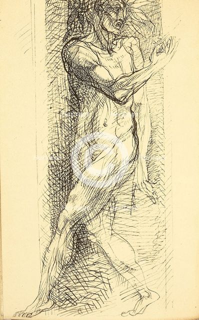 Illustration for "Les Fleurs du Mal (The Flowers of Evil)" by Charles Baudelaire, 1887-1888. Creator: Rodin, Auguste (1840-1917).