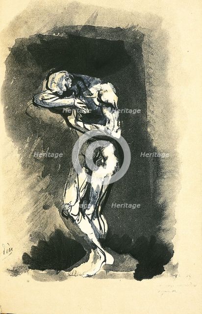 Illustration for "Les Fleurs du Mal (The Flowers of Evil)" by Charles Baudelaire, 1887-1888. Creator: Rodin, Auguste (1840-1917).