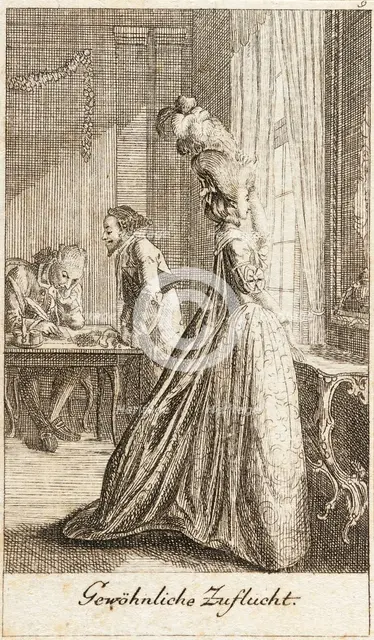 Illustration for 'Life of a Badly Brought Up Young Lady', 1779. Creator: Daniel Nikolaus Chodowiecki.