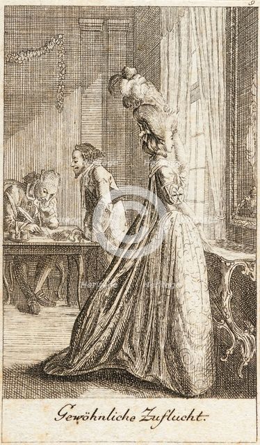 Illustration for 'Life of a Badly Brought Up Young Lady', 1779. Creator: Daniel Nikolaus Chodowiecki.