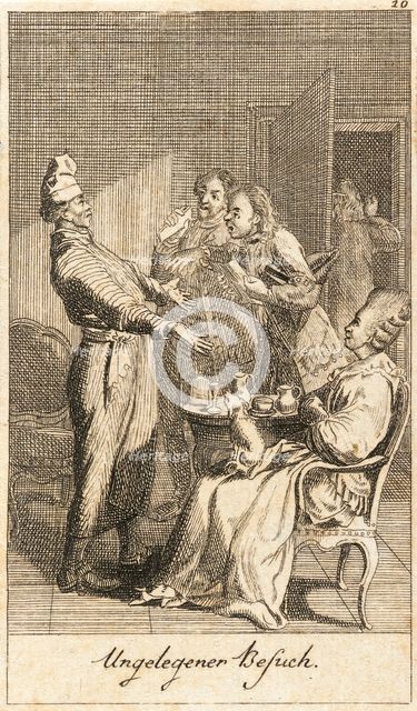 Illustration for 'Life of a Badly Brought Up Young Lady', 1779. Creator: Daniel Nikolaus Chodowiecki.