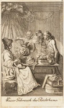 Illustration for Life of a Badly Brought Up Young Lady 1779. Creator: Daniel Nikolaus Chodowiecki