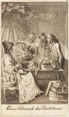 Illustration for Life of a Badly Brought Up Young Lady 1779. Creator: Daniel Nikolaus Chodowiecki