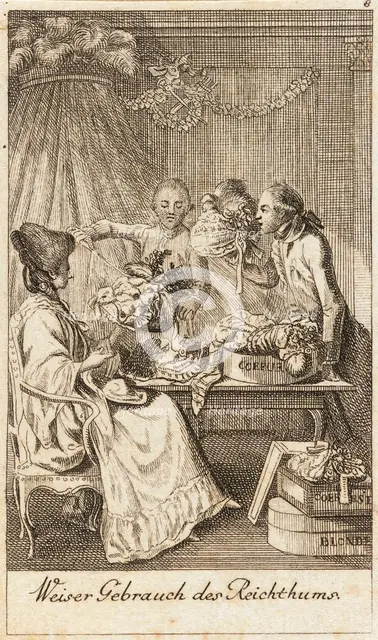 Illustration for 'Life of a Badly Brought Up Young Lady', 1779. Creator: Daniel Nikolaus Chodowiecki.