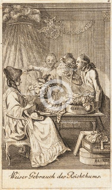 Illustration for 'Life of a Badly Brought Up Young Lady', 1779. Creator: Daniel Nikolaus Chodowiecki.