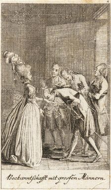Illustration for Life of a Badly Brought Up Young Lady 1779. Creator: Daniel Nikolaus Chodowiecki