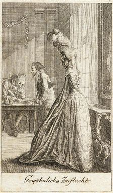 Illustration for Life of a Badly Brought Up Young Lady 1779. Creator: Daniel Nikolaus Chodowiecki