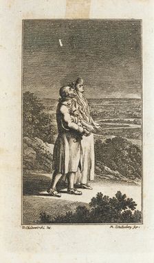 Illustration for Mathias Claudius 'Asmus Omnia sua secum Portans (Published 1783?). Creator: Johann Rudolf Schellenburg