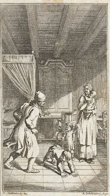 Illustration for Mathias Claudius 'Asmus Omnia sua secum Portans published 1783 (?). Creator: Johann Rudolf Schellenburg