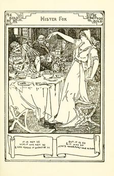 Illustration for "Mr. Fox?, from English Fairy Tales, 1890. Creator: Batten, John Dickson (1860-1932)