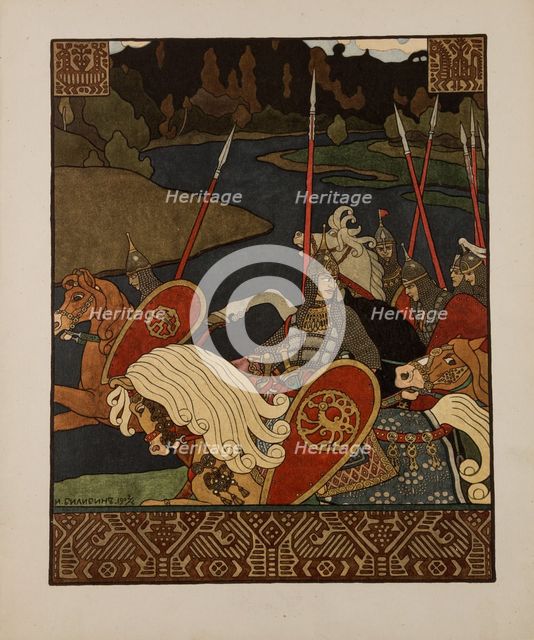 Illustration for  Old Russian Legend Volga, 1901-1904.