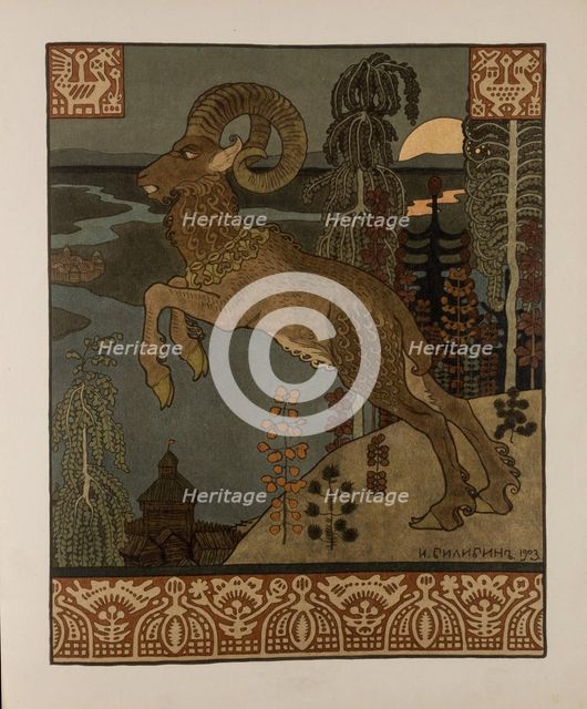 Illustration for  Old Russian Legend Volga, 1901-1904.