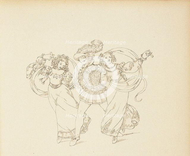 Illustration for Opera The Marriage of Figaro by Wolfgang Amadeus Mozart.