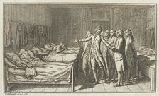 Illustration for Paul Erdmans Fest Wandsbecher Messenger from M. Claudius, fourth part, 1783. Creator: Daniel Nikolaus Chodowiecki