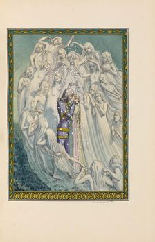 Illustration for Pelléas et Mélisande by Maurice Maeterlinck, 1922. Creator: Schwabe, Carlos (1866-1926)