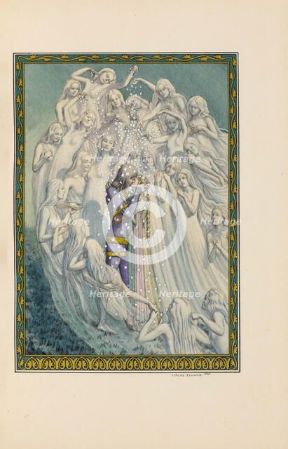 Illustration for Pelléas et Mélisande by Maurice Maeterlinck, 1922. Creator: Schwabe, Carlos (1866-1926).