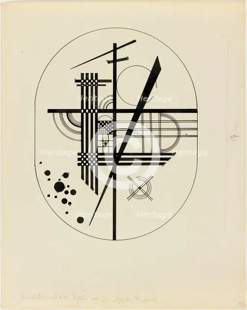 Illustration for "Point and Line to Plane", 1925. Creator: Kandinsky, Wassily Vasilyevich (1866-1944).