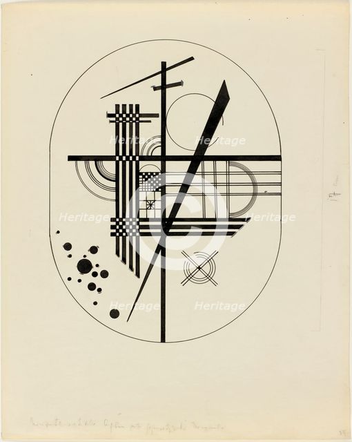 Illustration for "Point and Line to Plane", 1925. Creator: Kandinsky, Wassily Vasilyevich (1866-1944).