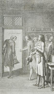 Illustration for Reichard's Library of Novels, part twelve, 1785. Creator: Daniel Nikolaus Chodowiecki
