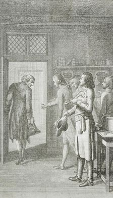 Illustration for Reichard's Library of Novels, part twelve, 1785. Creator: Daniel Nikolaus Chodowiecki