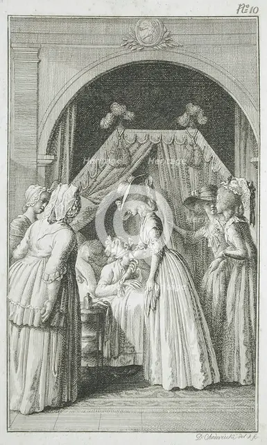 Illustration for Richardson's 'Clarissa', 1785. Creator: Daniel Nikolaus Chodowiecki.