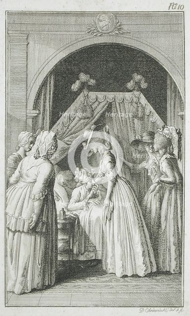 Illustration for Richardson's 'Clarissa', 1785. Creator: Daniel Nikolaus Chodowiecki.
