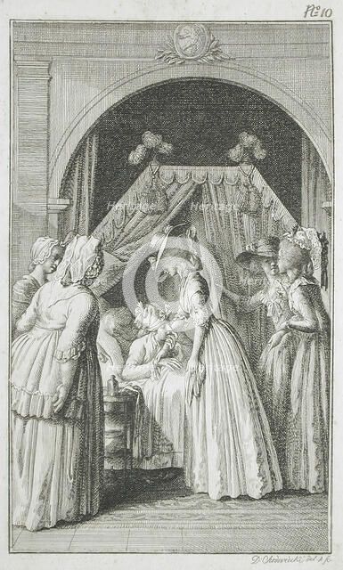 Illustration for Richardson's 'Clarissa', 1785. Creator: Daniel Nikolaus Chodowiecki.